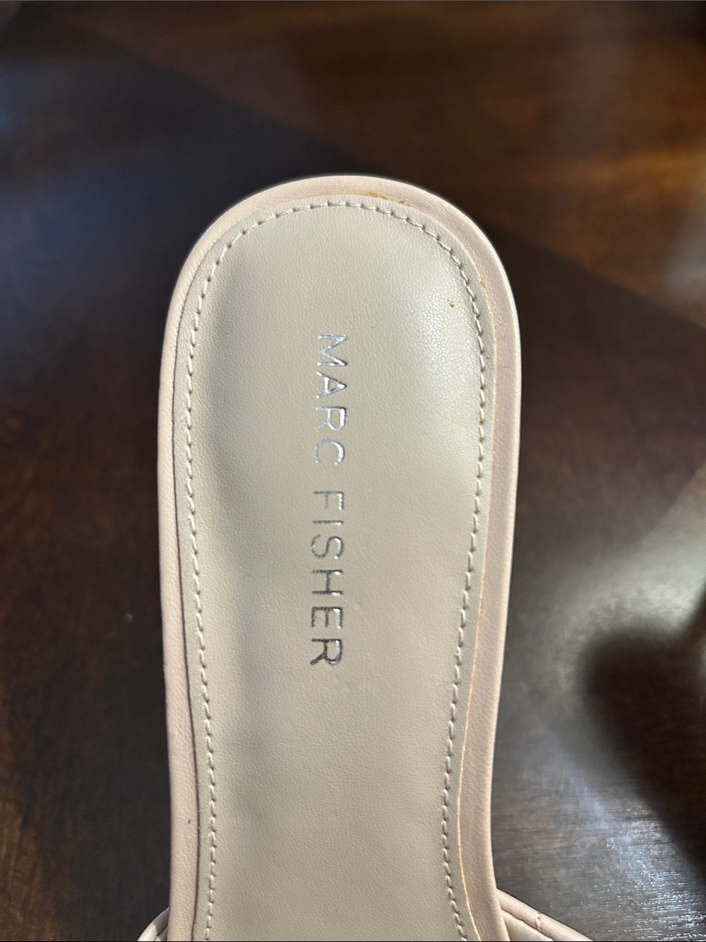 Quilted Stud Slide Sandals - Nude Marc Fisher - Picture 2 of 6